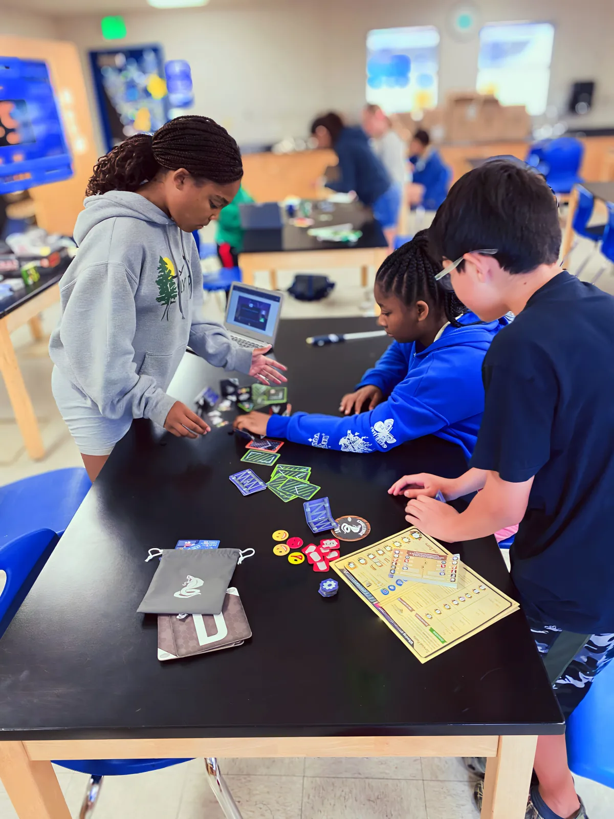 Apex Academy students collaborating